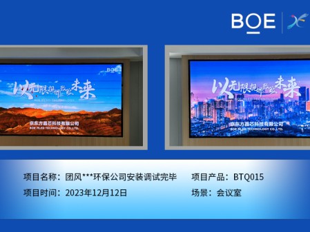團(tuán)風(fēng)**環(huán)保公司會(huì)議室BTQ015安裝調(diào)試完畢