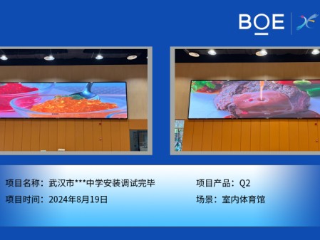 武漢市***中學安裝調(diào)試完畢